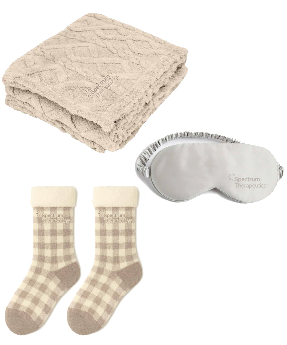 Blanket, Eye Mask, & Cozy Socks Bundle
